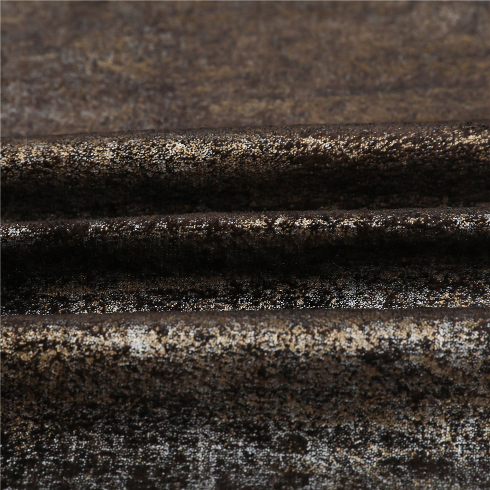 Shiny And Lustrous Gilding Upholstery Bronze Style Polyester Fabric