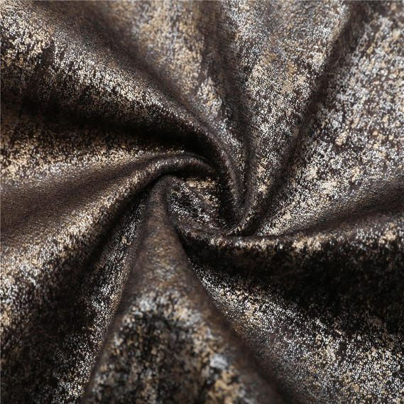Shiny And Lustrous Gilding Upholstery Bronze Style Polyester Fabric